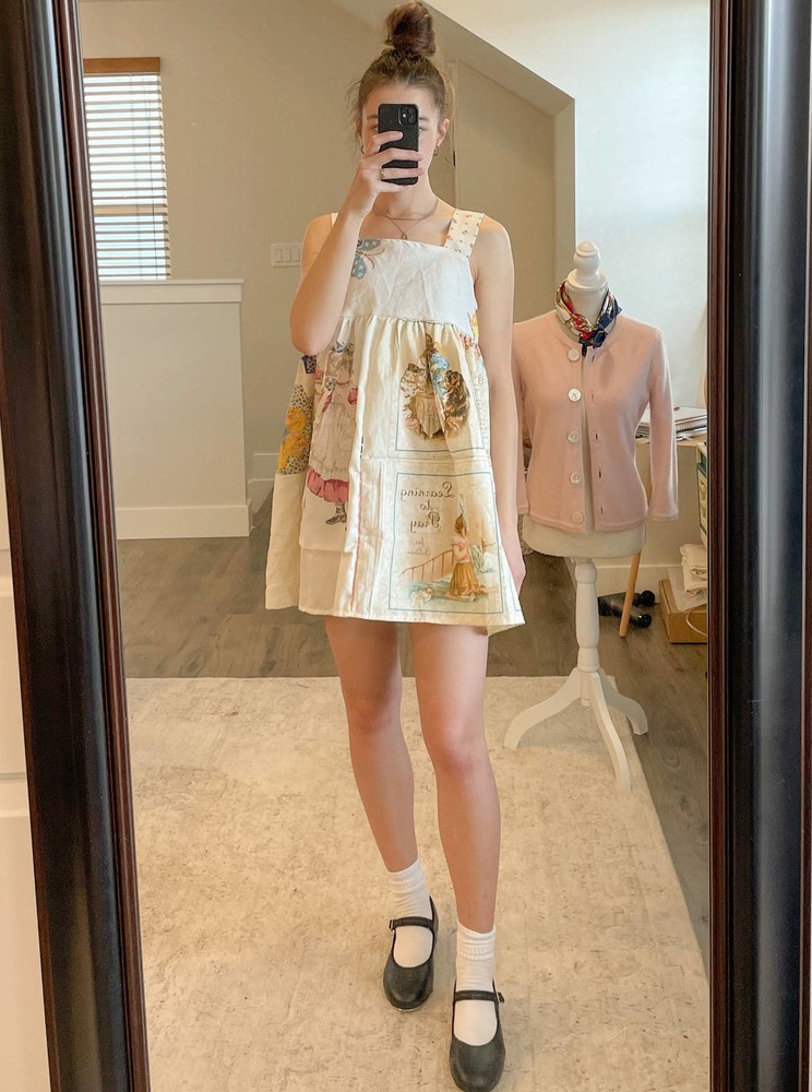 Handmade patchwork dress-Small